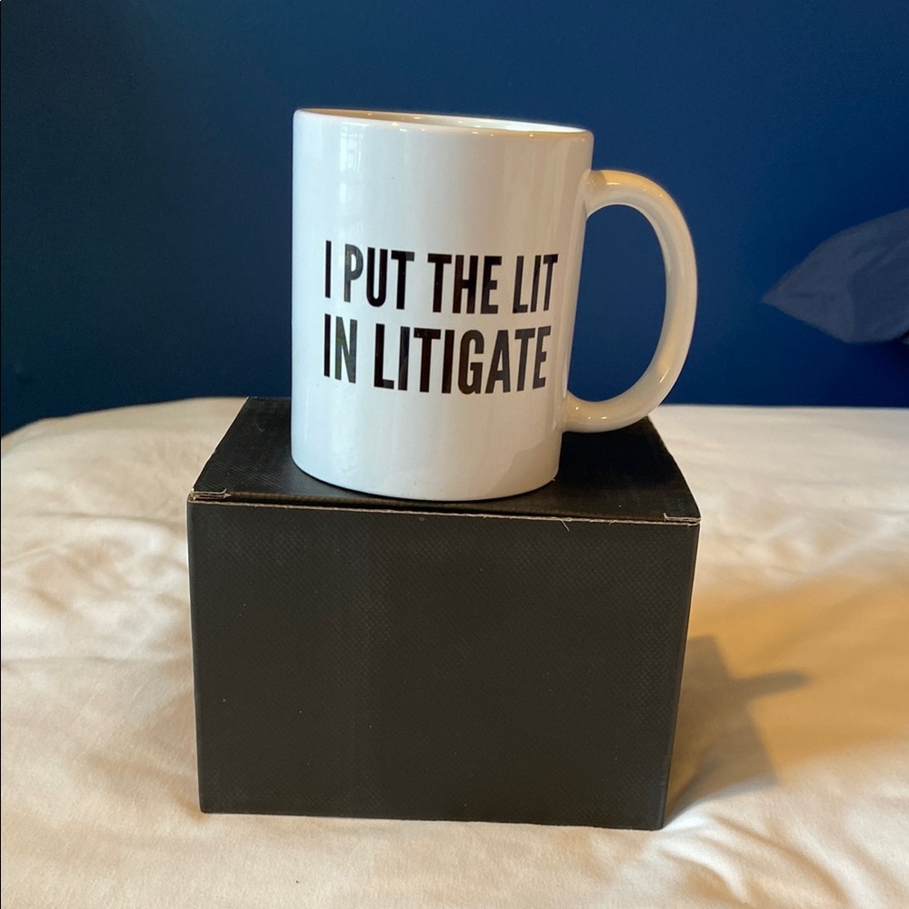 New in box!
Panvola mug for a lawyer!
